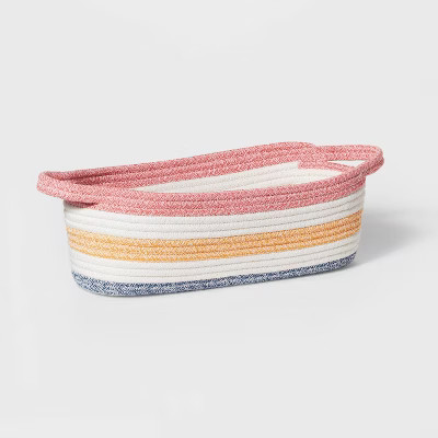 Multi Stripe Coiled Rope Storage Bin - Pillowfort™ | Target