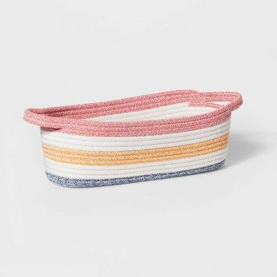 Multi Stripe Coiled Rope Storage Bin - Pillowfort™ | Target