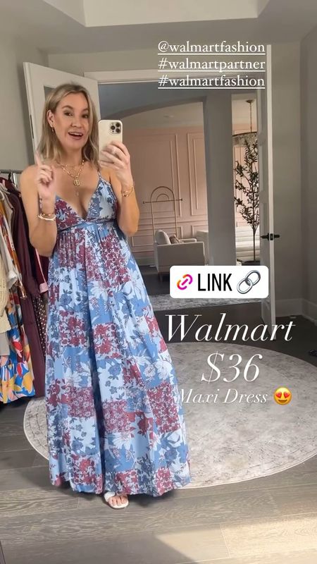 In love with this $36 maxi dress 😍 can’t believe it’s from Walmart! 

#LTKFindsUnder50 #LTKSeasonal #LTKStyleTip