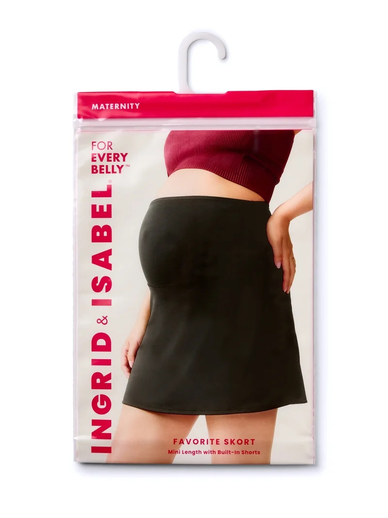 Ingrid & Isabel For Every Belly Women's Maternity Favorite Skort, Sizes S-XXL | Walmart (US)