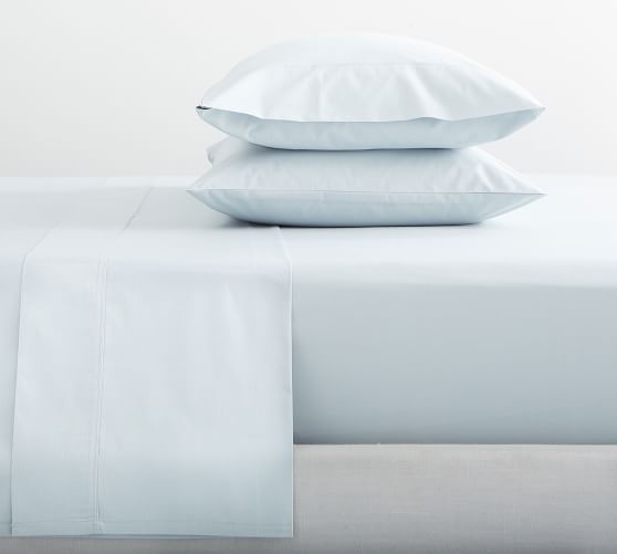 400-Thread-Count Organic Percale Sheet Set | Pottery Barn (US)