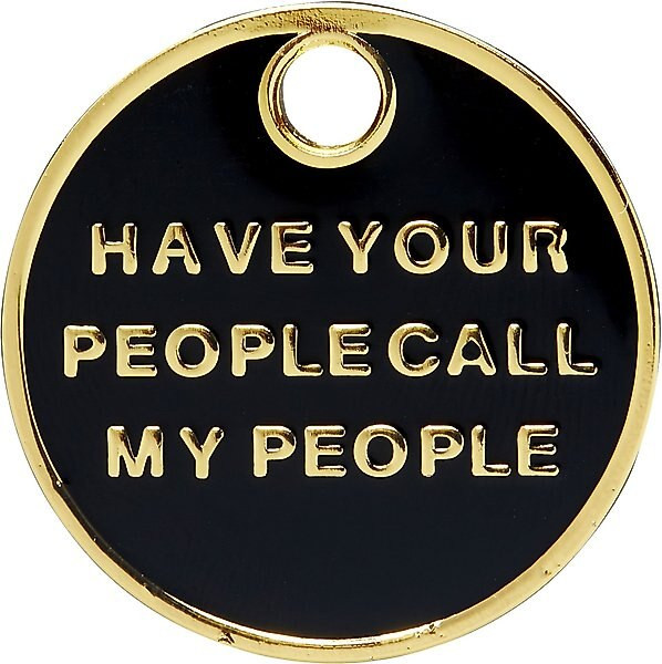 Trill Paws Call My People Personalized Dog & Cat ID Tag | Chewy.com