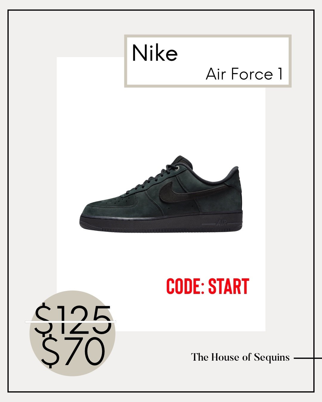 Extra 20% OFF select Nike sneakers with code START