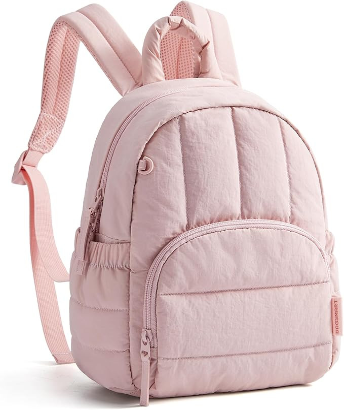 BAGSMART Mini Backpack for Women, Lightweight Puffer Small Backpack Purse, Quilted Casual Travel ... | Amazon (US)