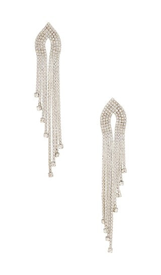 8 Other Reasons Extra Long Dangle Earrings in Metallic Silver. | Revolve Clothing (Global)