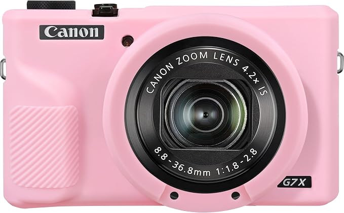 Elonbo Silikonhülle für Canon PowerShot G7X Mark III Digitalkamera, weiche Kameratasche Schutzh... | Amazon (DE)