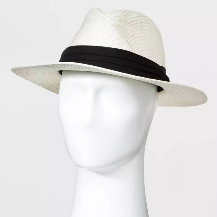 Men's Panama Paper Straw Hat - Goodfellow & Co™ White | Target