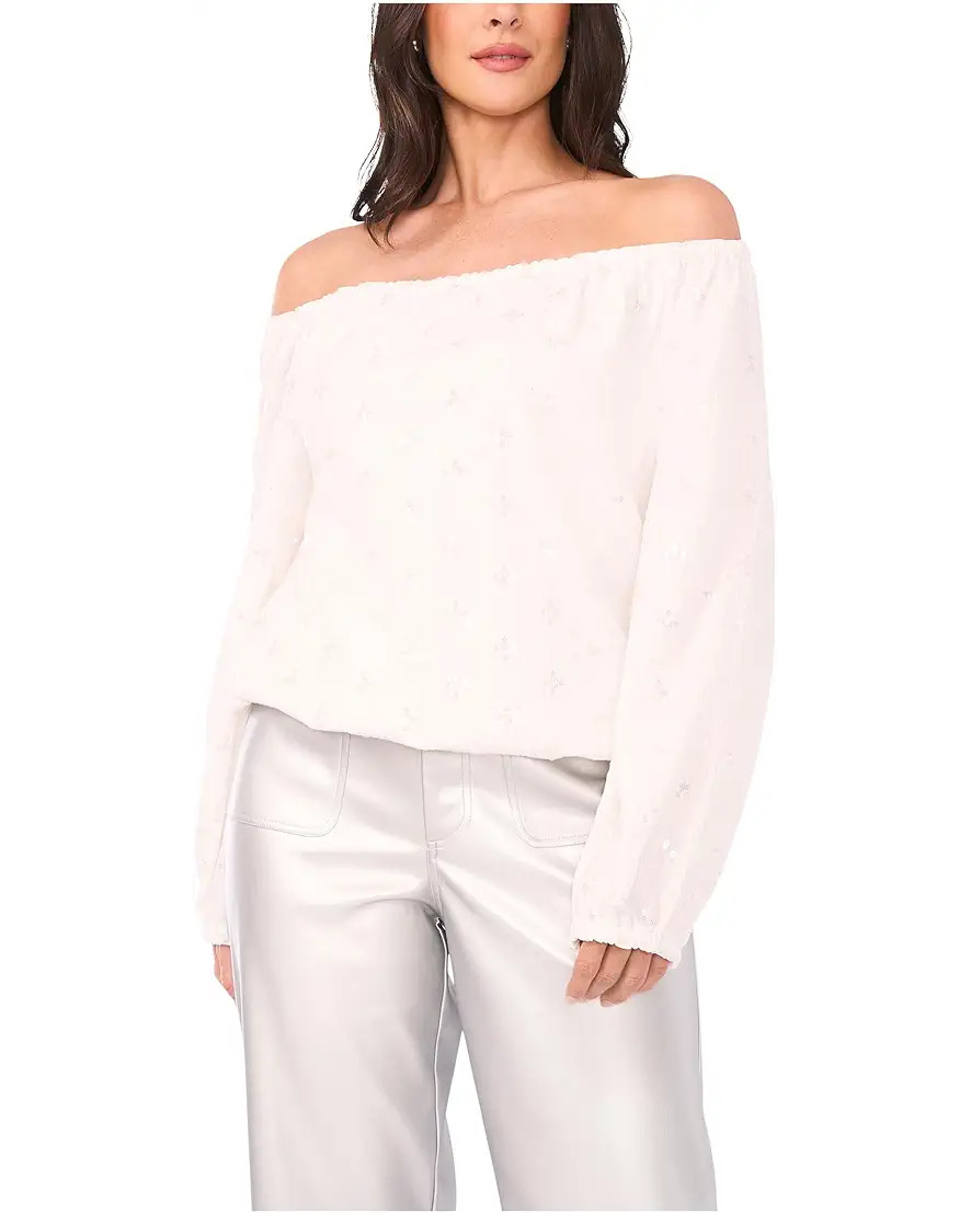 Off The Shoulder Long Sleeve Blouse | Zappos