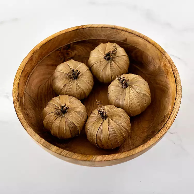 Rattan Wrapped Pumpkin Filler | Kirkland's Home