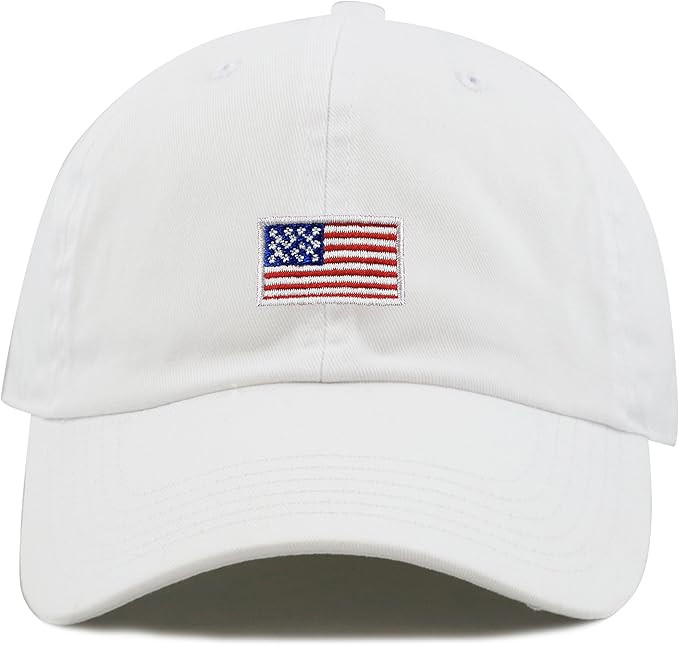 The Hat Depot Kids American Flag & Cute Embroidery Cotton Baseball Cap Hat | Amazon (US)