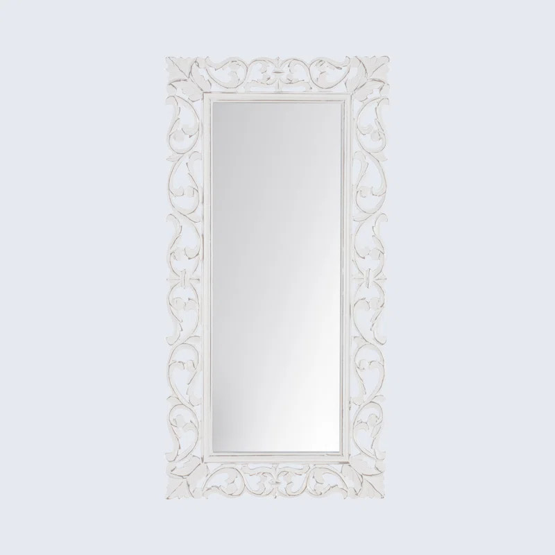 Reuben Distressed Traditional Accent  Mirror | Wayfair North America