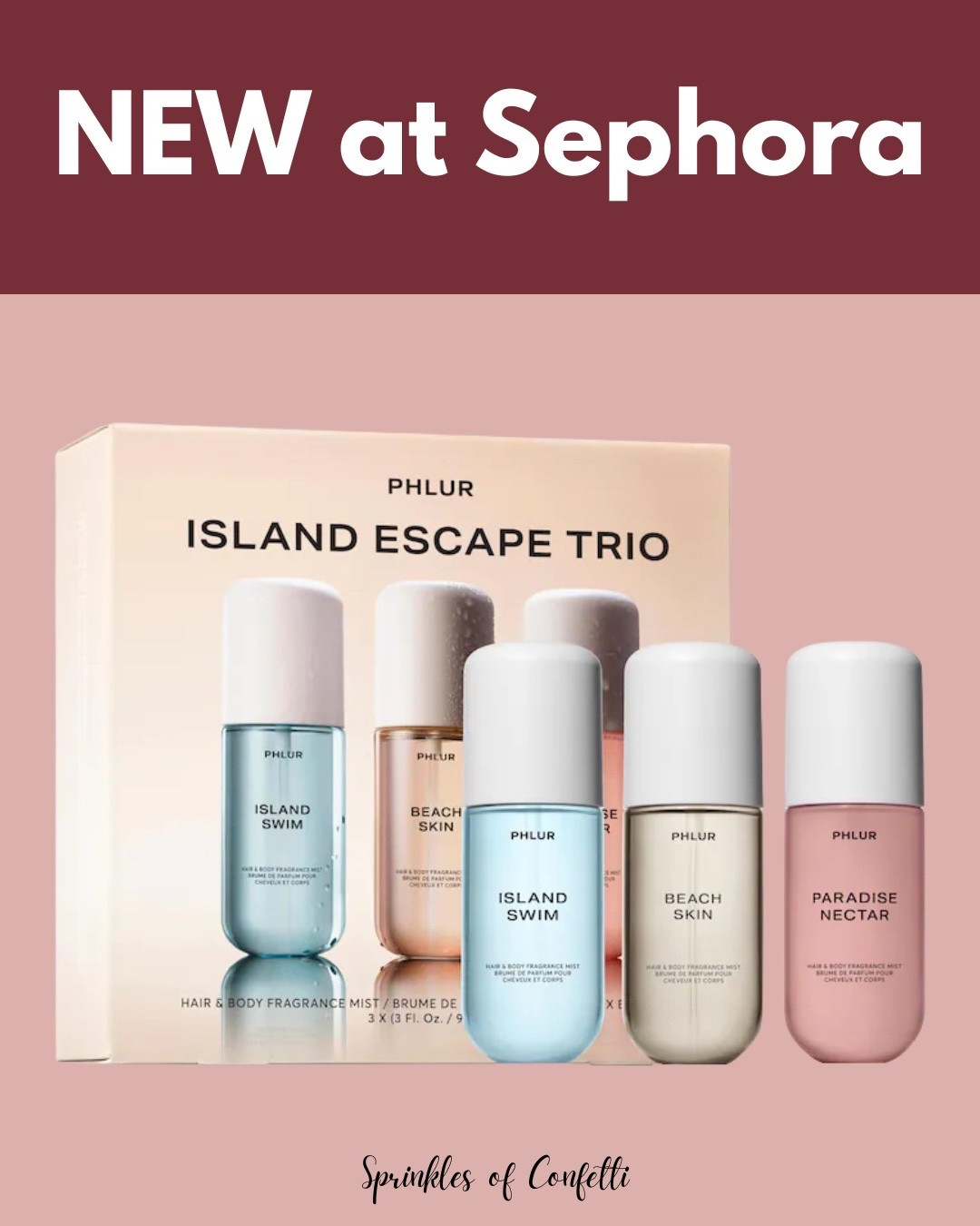 Island Escape features three sun-drenched scents. New at Sephora!

#LTKBeauty #LTKselfcare #LTKvlog