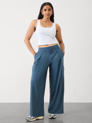 Signature Rib Square Neck Crop Tank | Athleta