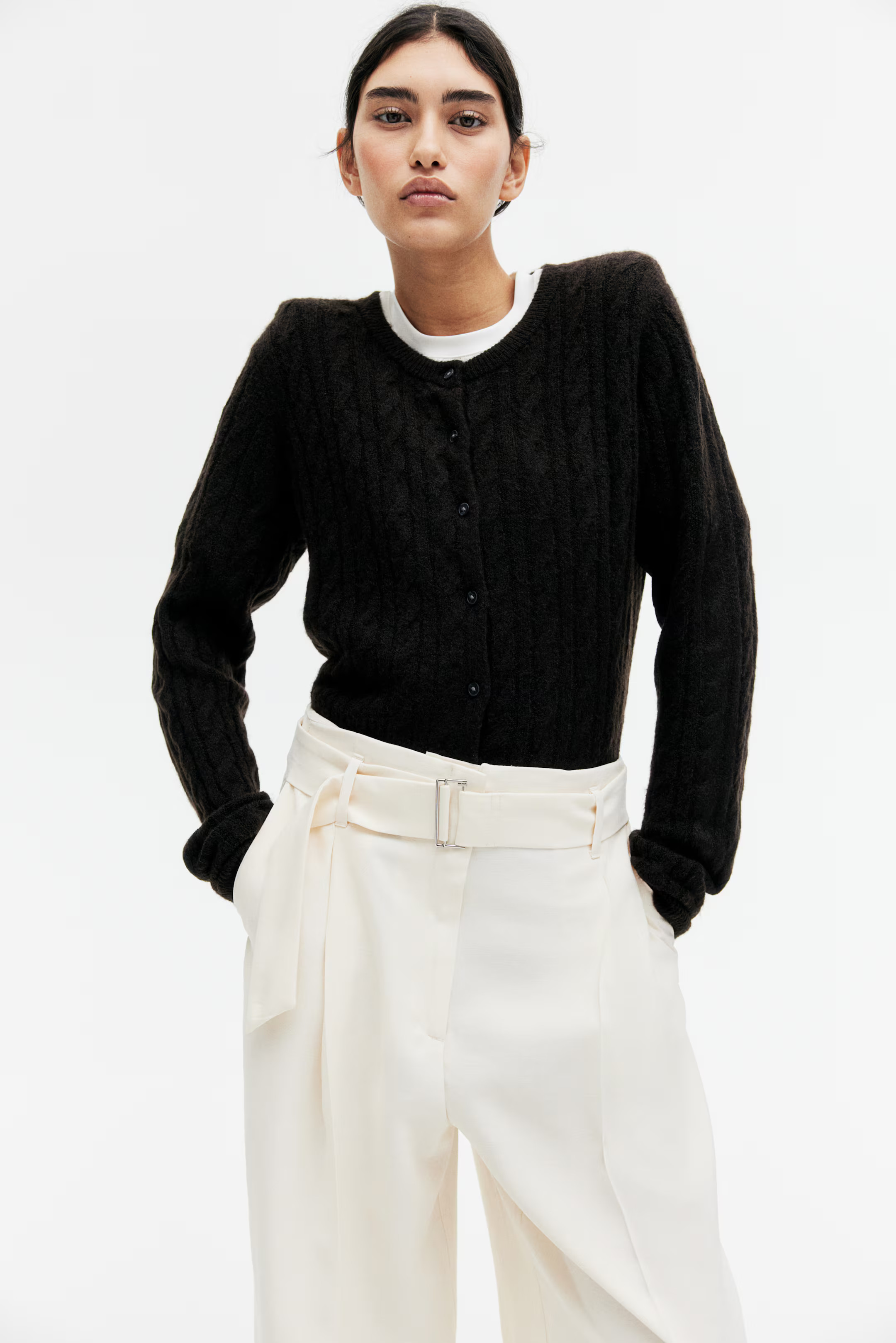 Wide Pants with Belt | H&M (US + CA)