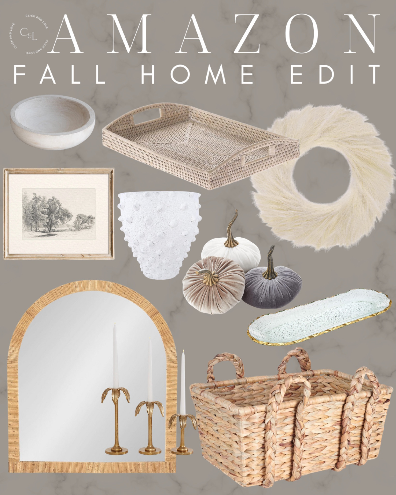 Neutral Amazon fall home finds! If warm tones aren’t as much your style, try some neutral fall decor to get into the spirit of the season! I especially love these velvet pumpkins  

Velvet pumpkins, candle holders, faux plant, framed art, wreath, fall wreath, tablescape, dining room, gold platter, serving platter, rattan tray, serving tray, entryway, living room, Fall decor, seasonal decor, Fall, budget friendly home decor, interior design, style tip, fall favorites, fall finds, Amazon, Amazon home, Amazon must haves, Amazon finds, amazon favorites, Amazon home decor, Amazon furniture, affordable home finds, budget friendly home decor, woven basket, rattan storage, mirror, decorative bowl #amazon #amazonhome

#LTKHome #LTKSeasonal #LTKFindsUnder50