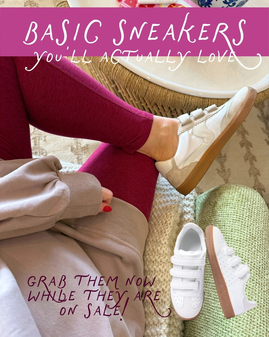 Basic sneakers you’ll actually LOVE! 👟 I’m always reaching for a classic neutral sneaker because they work with everything from leggings and denim to casual dresses. Cute, comfortable, and so easy to wear on repeat!

#LTKshoecrush #LTKOver40 #LTKdayinmylife