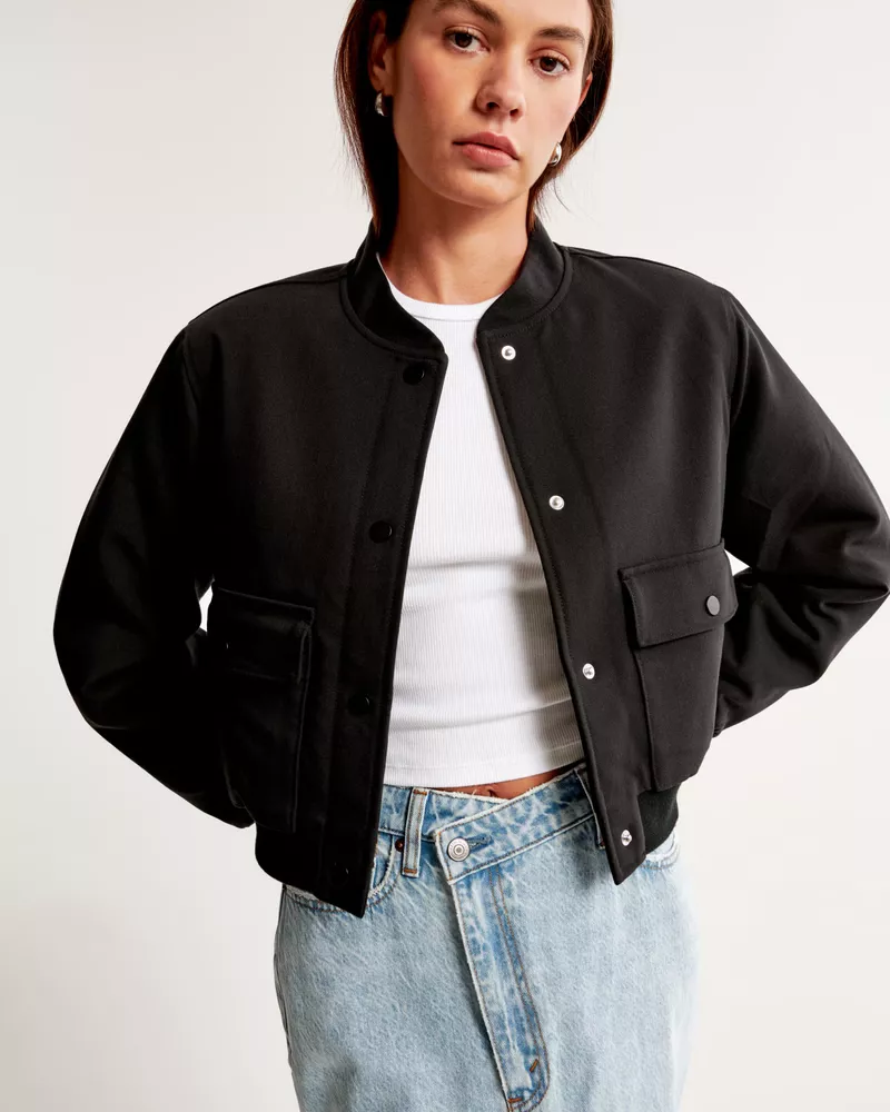 Abercrombie bomber jacket outlet womens