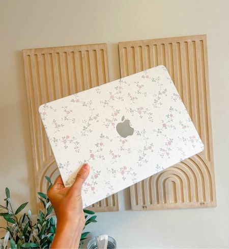 new aesthetic floral macbook case
