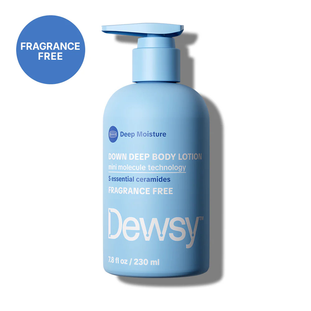 Down Deep Body Lotion - Deep Moisture Unscented, Fragrance Free | Dewsy