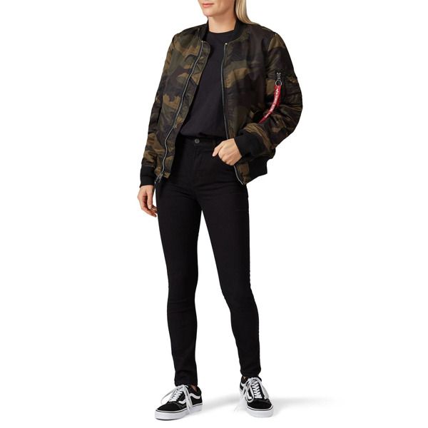 Alpha Industries Camo Ma-1 Bomber Jacket green-print | Rent the Runway