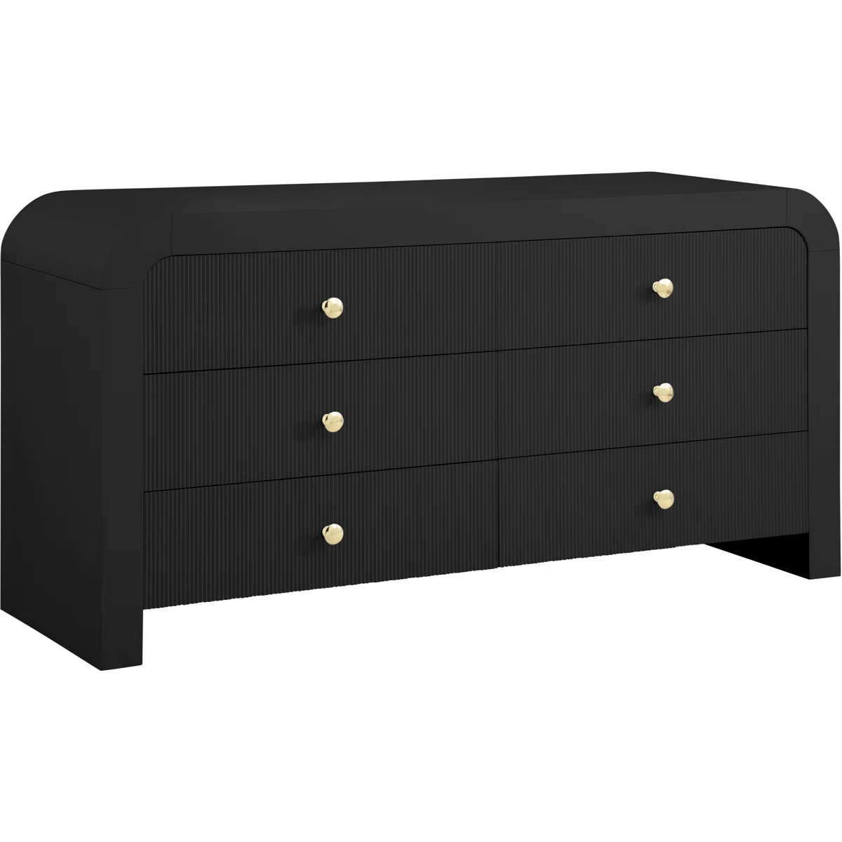Wade Logan® Alessondra 6 Drawer Fluted 62" W Dresser & Reviews | Wayfair | Wayfair North America