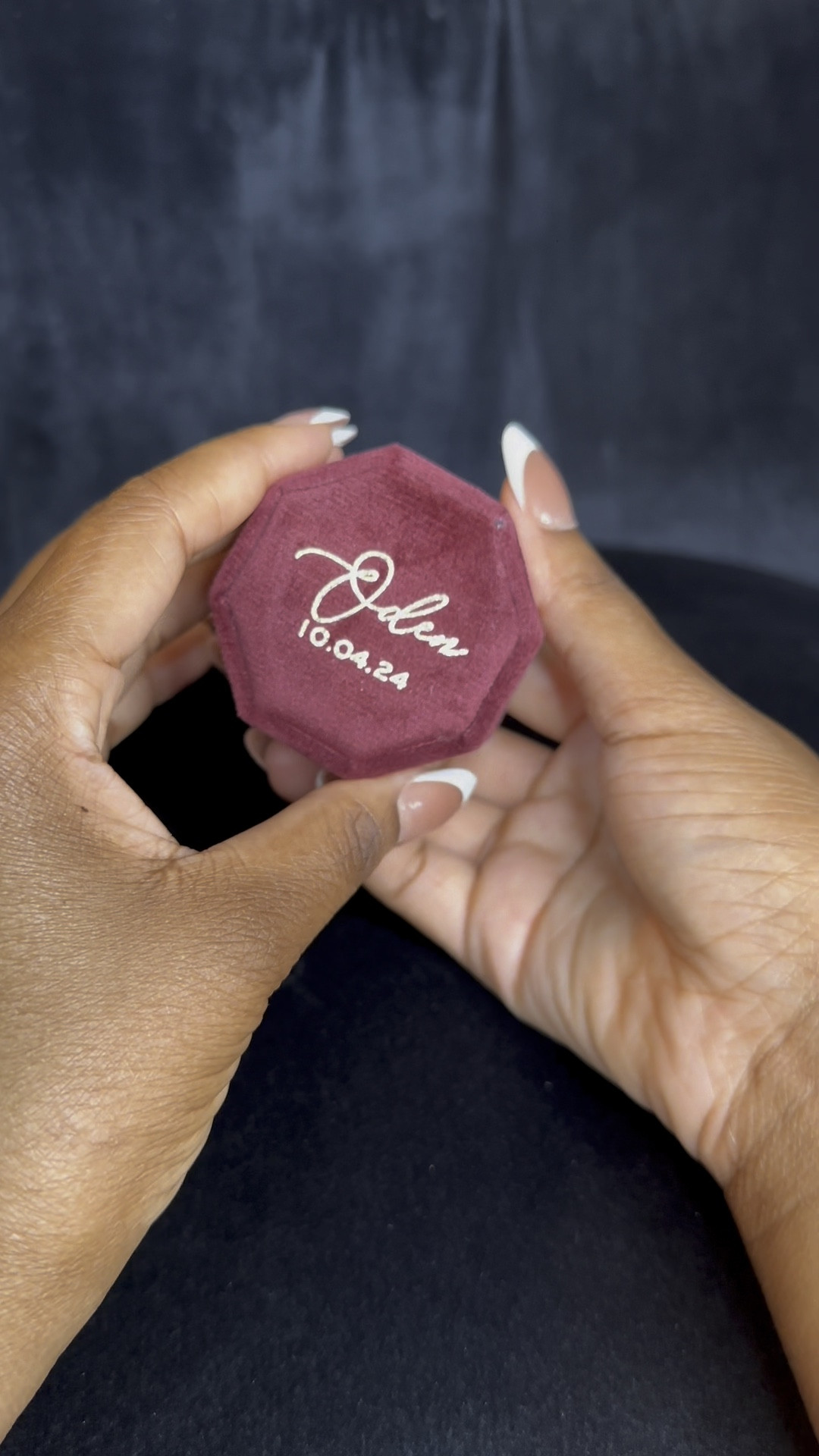 Looking for a personalized, ring box to hold your wedding band, engagement ring or your fine jewelry? This velvet ring box comes in multiple colors, has 3 slots and can be customized with different, monograms to make it your own! 

#LTKWedding #LTKFindsUnder50 #LTKVideo