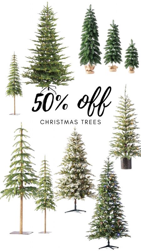 50% off Christmas Trees 

#LTKHolidaySale #LTKhome #LTKHoliday