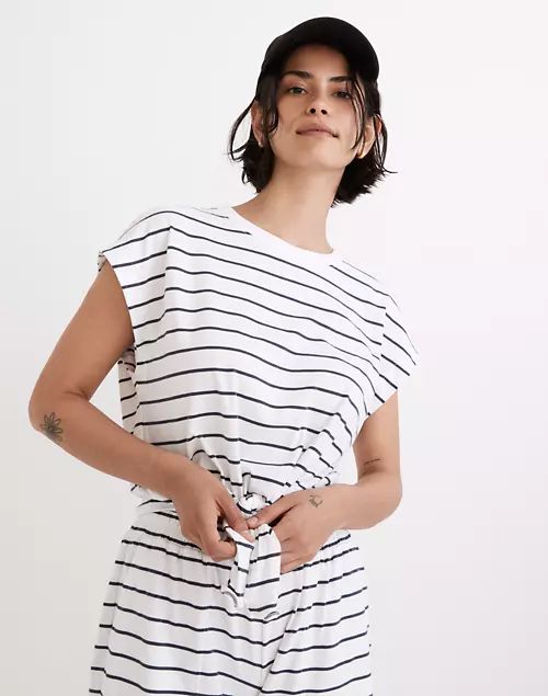 MWL Tie-Front Tee in Stripe | Madewell