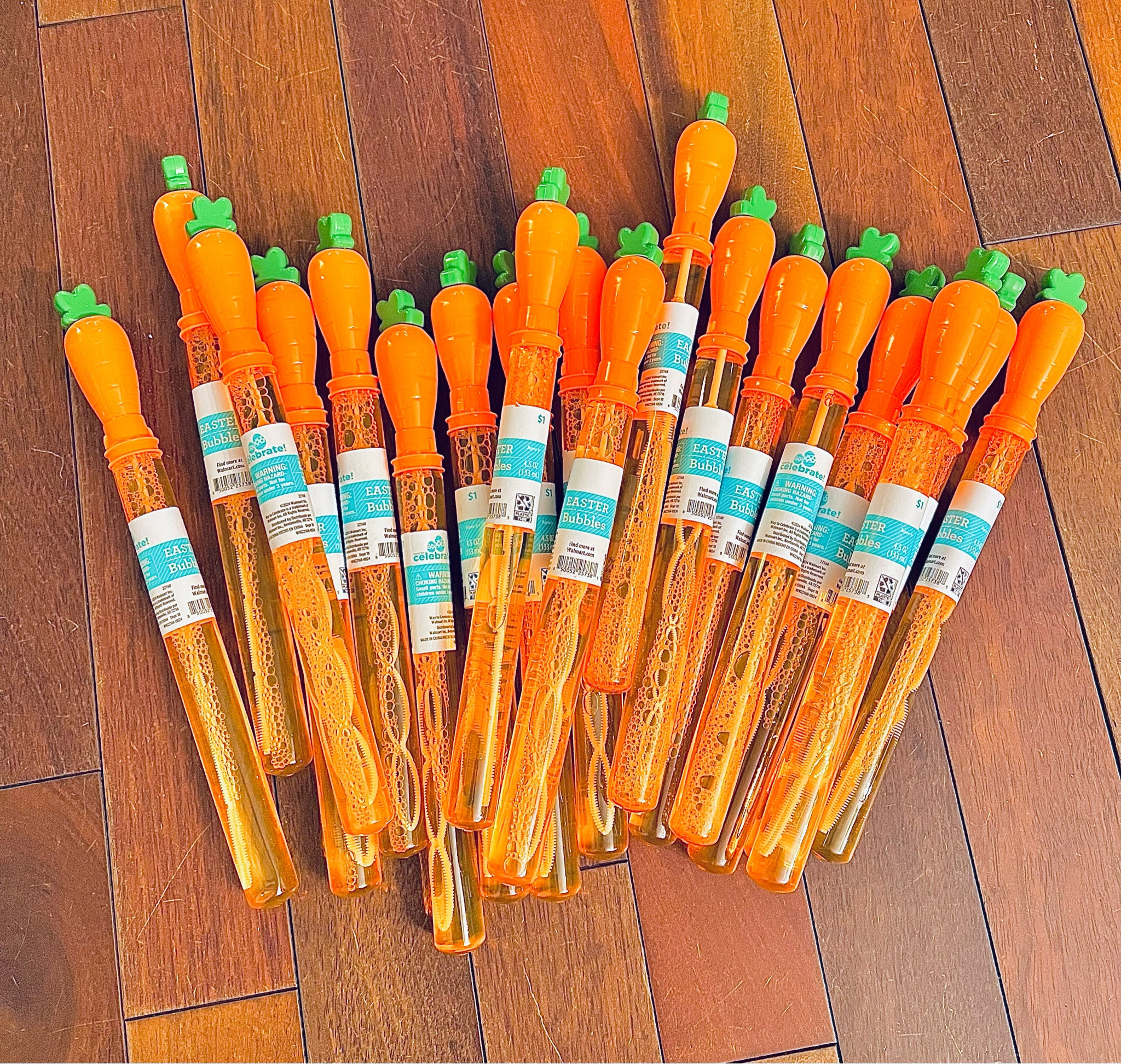 How cute are these Easter carrot bubble wands?! 🥕✨ Found them at Walmart for just 98¢—perfect for classroom favors, Easter baskets, or springtime fun! Grab them before they’re gone! 

#EasterGoodies #BudgetFriendlyFun #ClassroomFavors

#LTKKids #LTKSeasonal #LTKParties