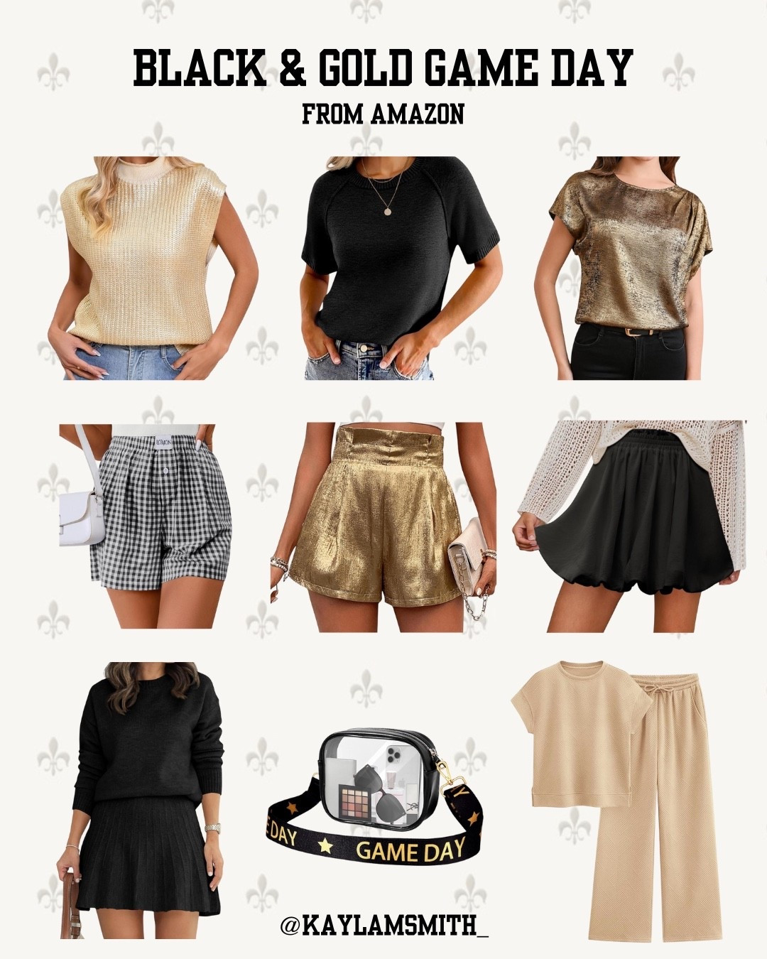Game day gear for your favorite black & gold team from Amazon! Geaux Saints! 

#gameday #amazongameday #gamedaylooks #gamedayoutfits #saints #neworleanssaints #blackandgold #geauxsaints #footballseason #footballoutfits 

#LTKSeasonal #LTKStyleTip #LTKFindsUnder50