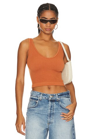 Free People x Intimately FP Solid Rib Cami In Caldera from Revolve.com | Revolve Clothing (Global)