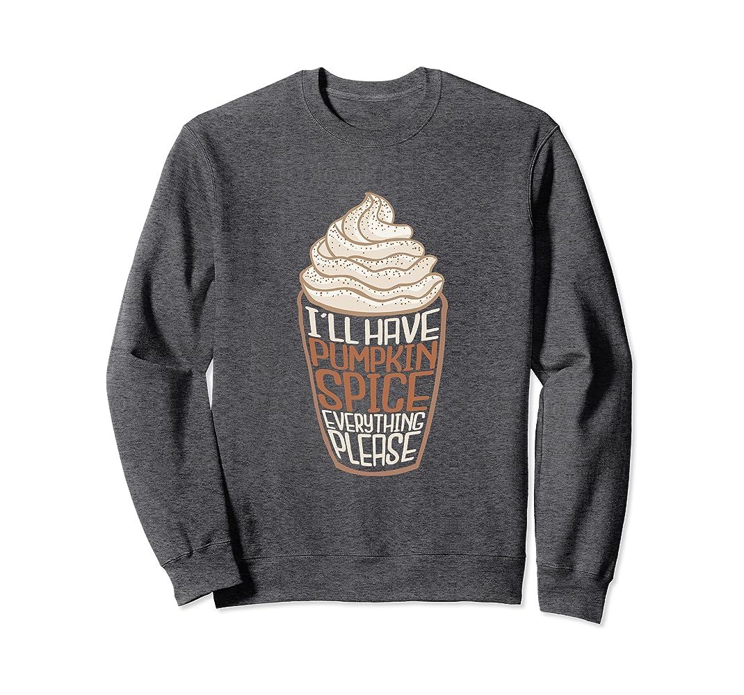 Halloween Pumpkin Spice Latte Costume Women & Men T-Shirt Sweatshirt | Amazon (US)