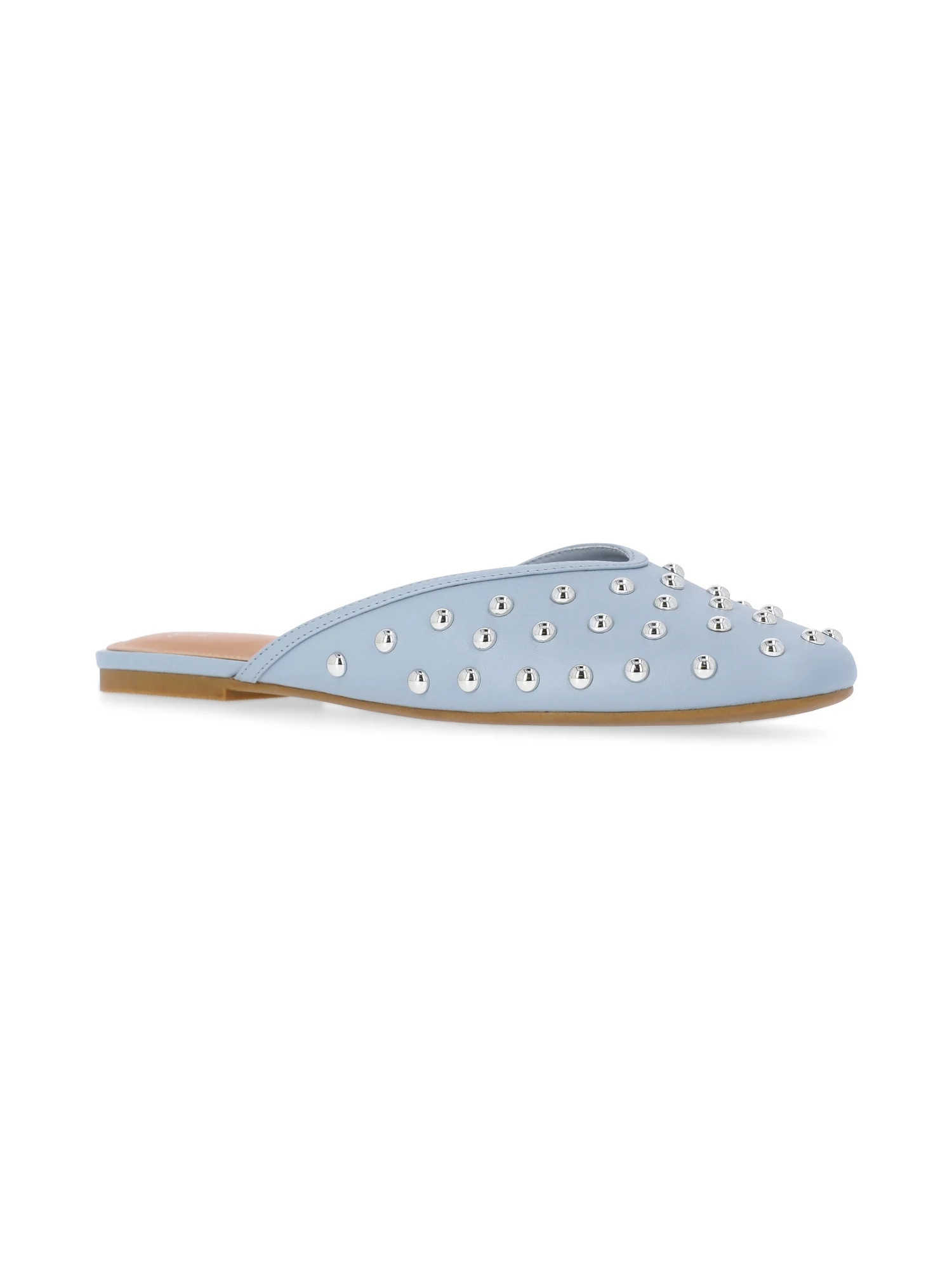 Time and Tru Women's Studded Faux Leather Mules | Walmart (US)