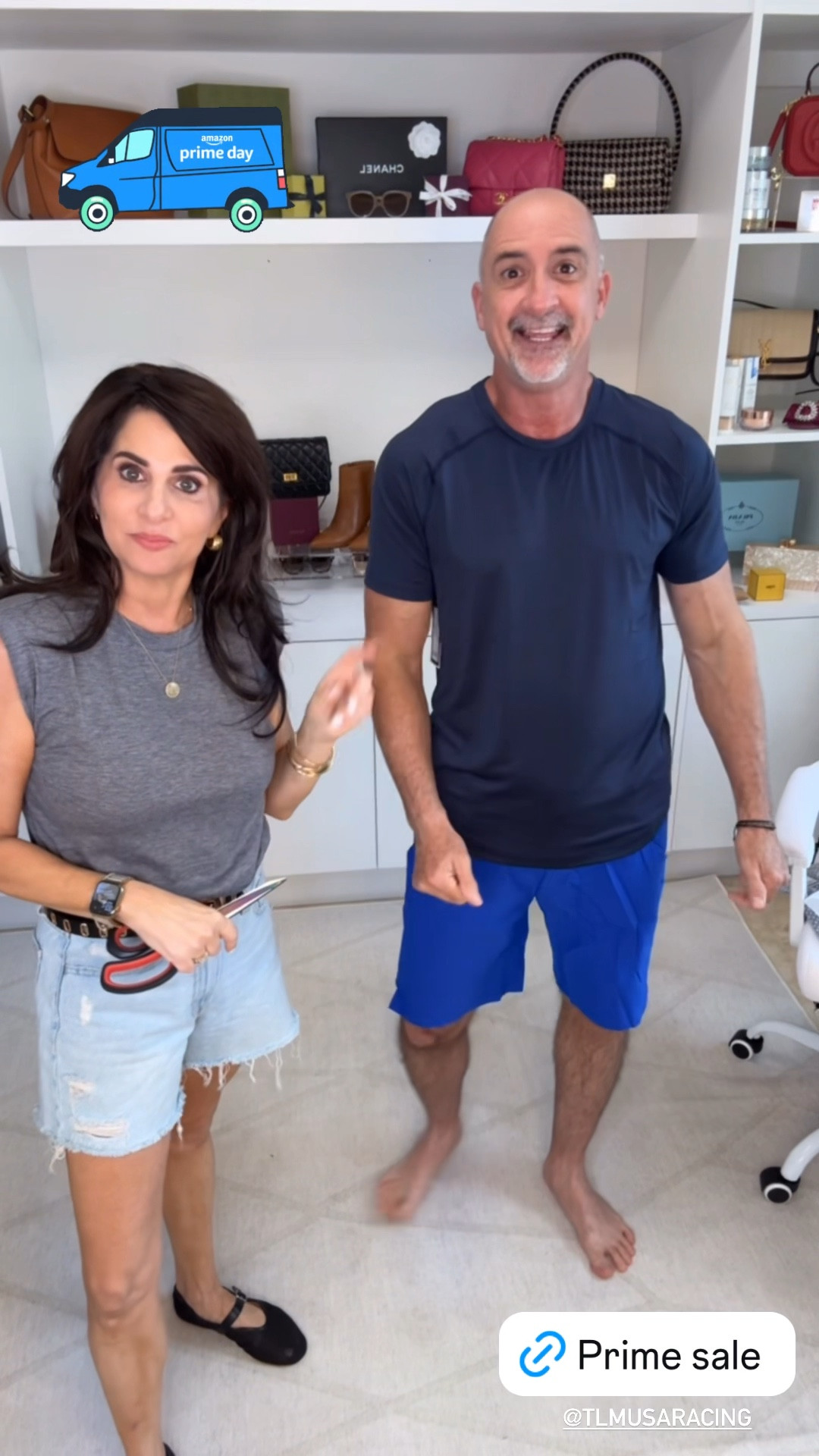 He is wearing a medium. On sale 

#LTKxPrimeDay #LTKSwim #LTKMens