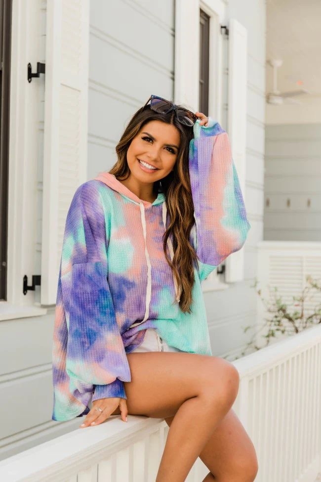 The Good Life Tie Dye Pullover FINAL SALE | The Pink Lily Boutique
