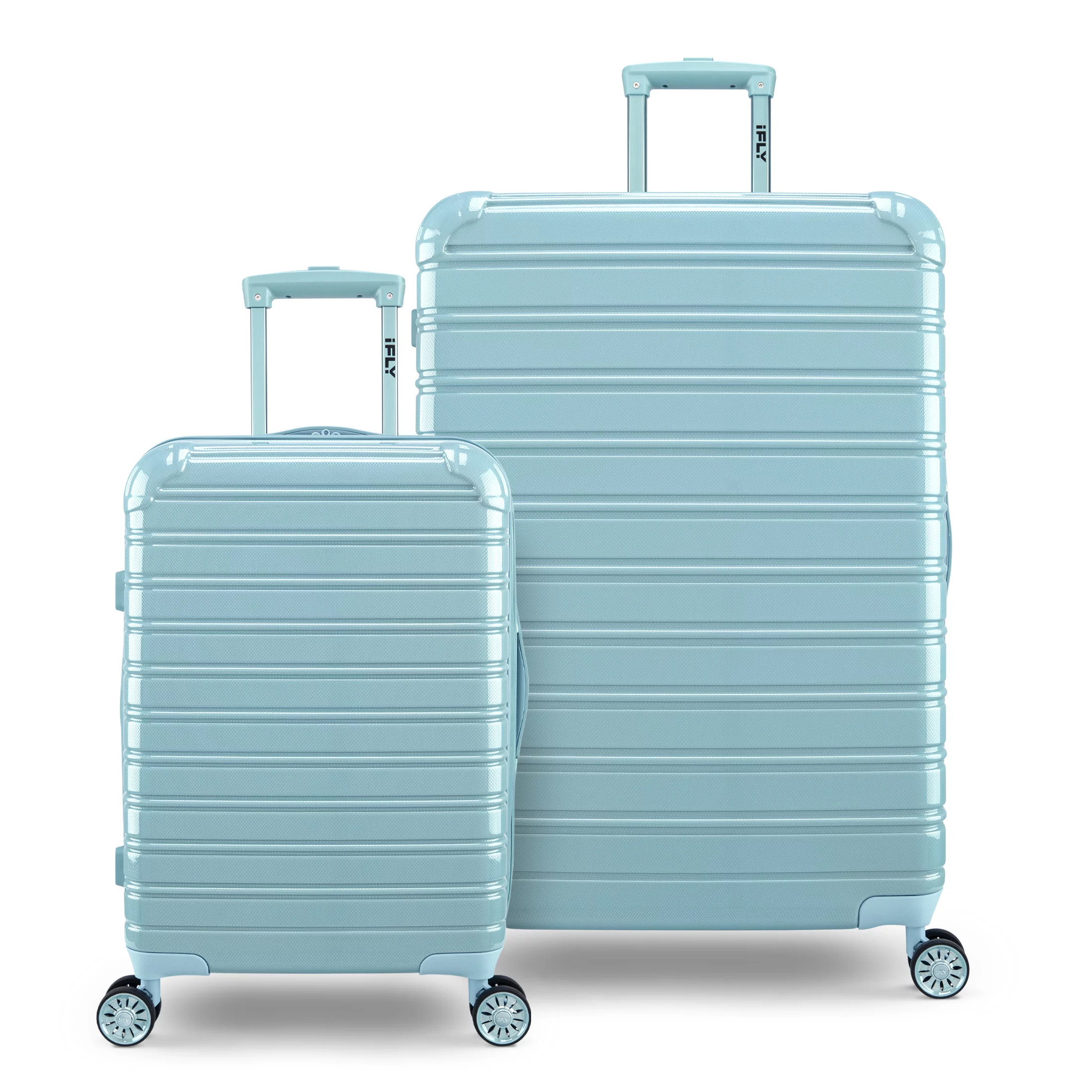 iFLY Hardside Luggage Fibertech 2 Piece Set, 20 Inch Carry-on Luggage and 28 Inch Checked Luggage... | Walmart (US)