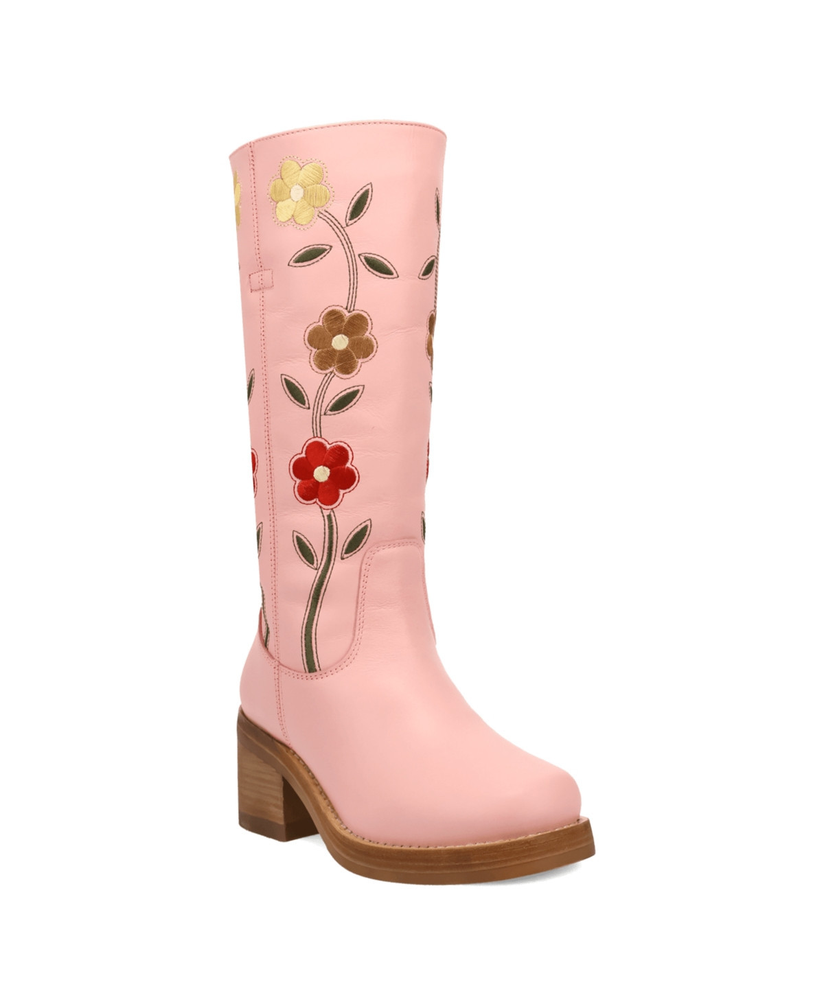 Dingo Women's Bloom Leather Boot - Pink | Macy's