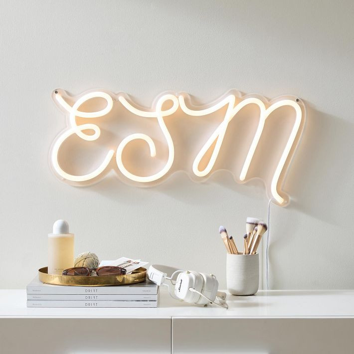 Create Your Own - Neon Script LED Wall Light | Pottery Barn Teen
