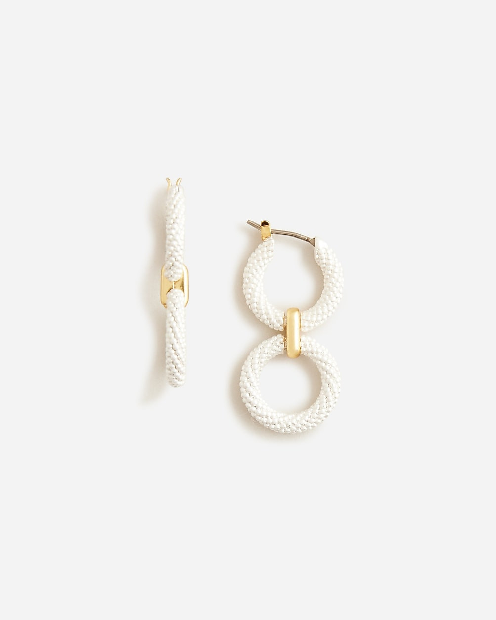Pearl seed bead circle earrings | J. Crew US