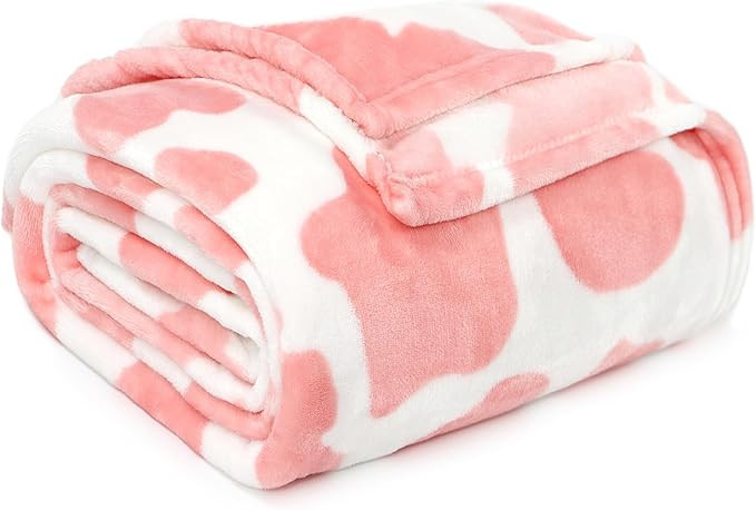 Lightweight Blanket Pink Soft Fleece Blankets Small Warm Throw Blanket for Bed | Amazon (US)