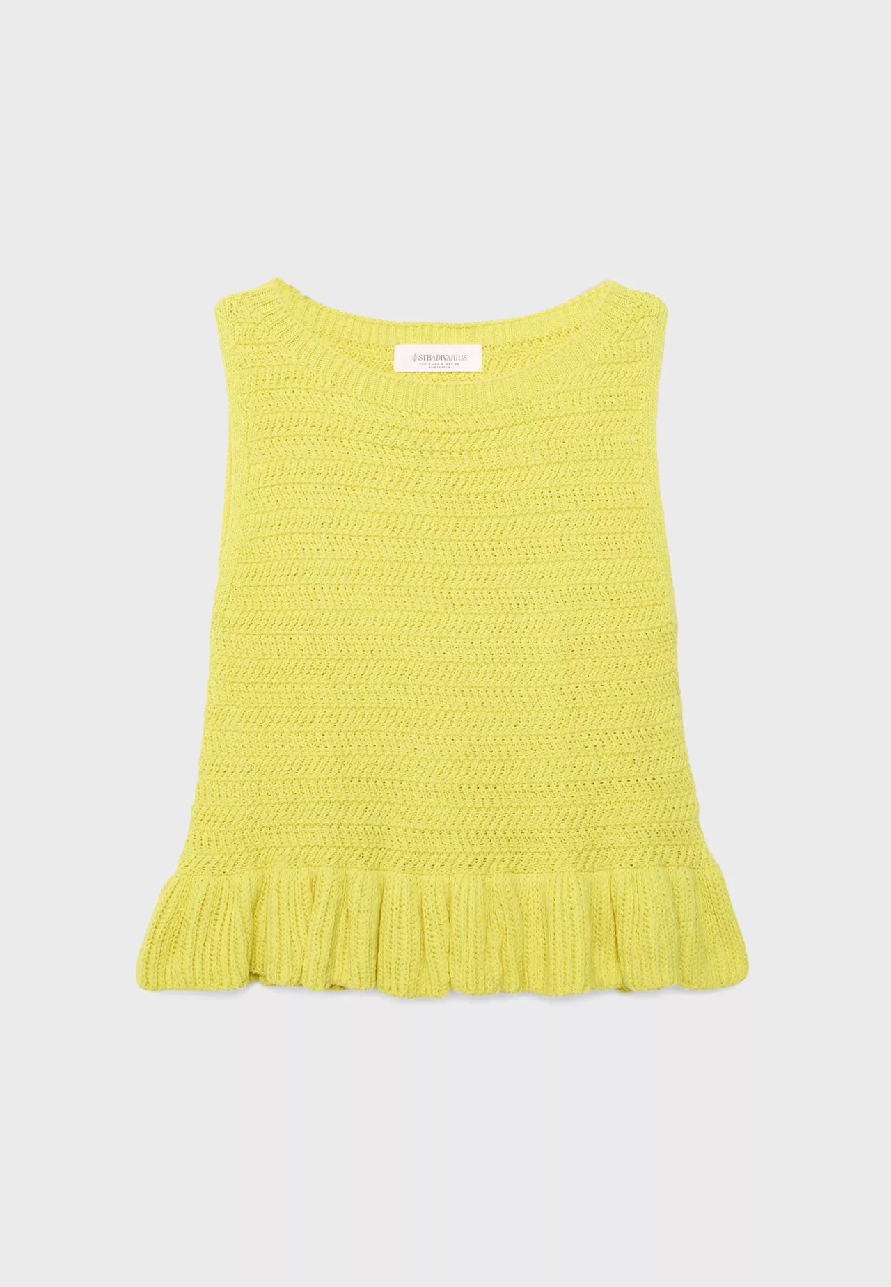 Knit peplum top - Women's fashion | Stradivarius United Kingdom | Stradivarius (UK)
