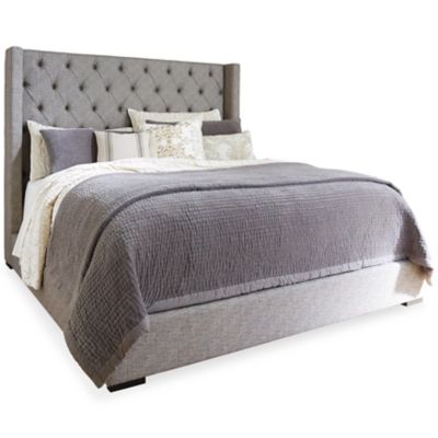 Sorinella King Upholstered Bed, Gray | Ashley Homestore
