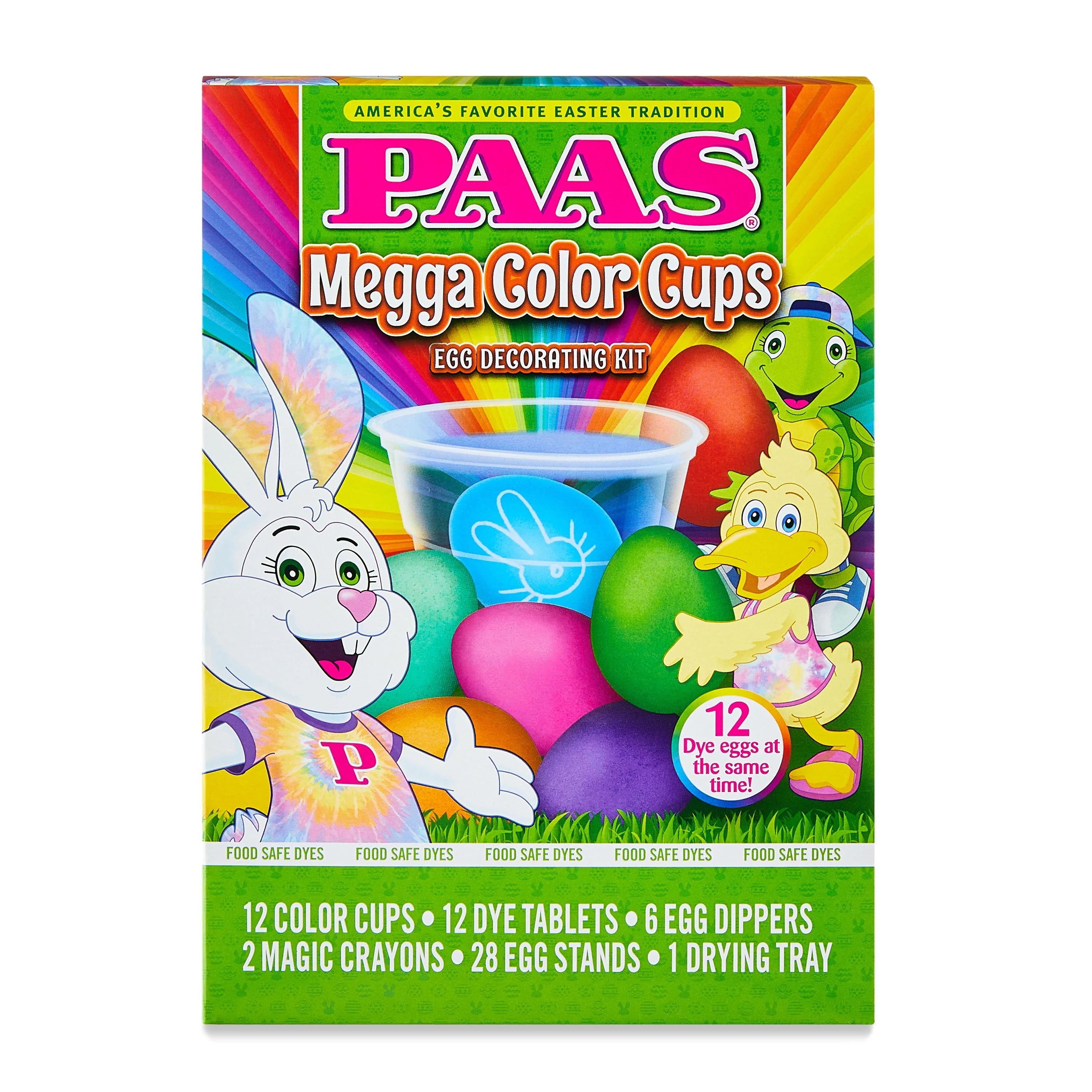 PAAS Easter Egg Decorating and Dye Kit, Megga Color Cups, Multicolor | Walmart (US)