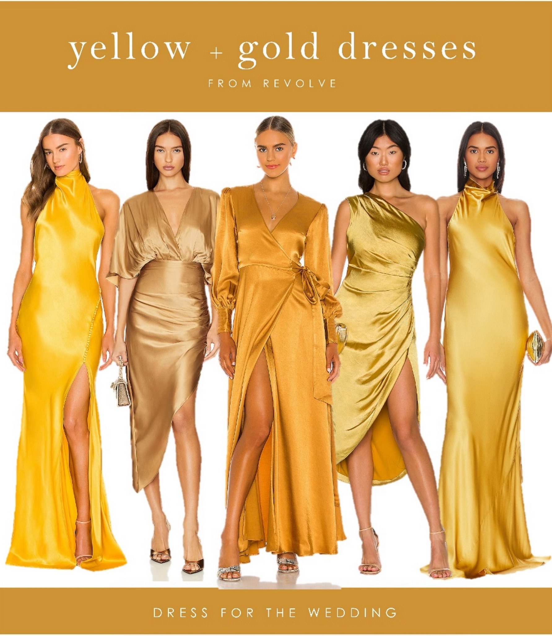 Fall wedding guest dresses from Revolve💛
Yellow wedding guest dress, gold dress, semi floral wedding attire, cocktail dress, midi dress, yellow dress, gold dress, Revolve dress, formal gown, satin dress, maxi dress, dress for a wedding, dresses for wedding guests, fall wedding dress. Engaged, planning a wedding or attending several weddings? Dress for the Wedding is a curated wedding shopping site. Follow us on the LIKEtoKNOW.it shopping app to get the product details for this look plus sale alerts on wedding attire, cute dresses under $100, ideas for wedding guest outfits, plus wedding decor and gift ideas! 

#LTKSummerSales  #ltkover40 #ltkwedding

#LTKWedding #LTKSeasonal #LTKStyleTip