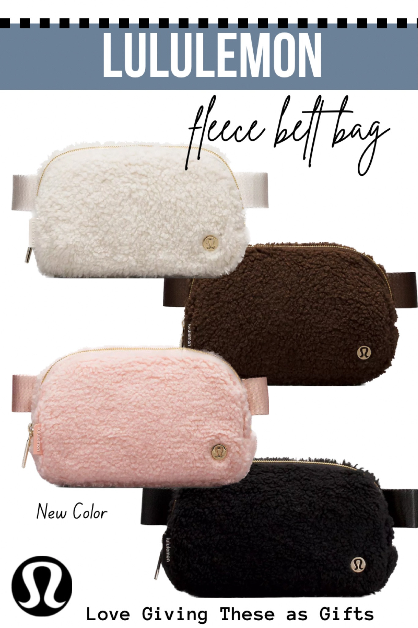 I love giving the LuLu belt bags as gifts. Love the new pink fleece color #lululemon #athleisure 

#LTKtravel #LTKitbag #LTKGiftGuide