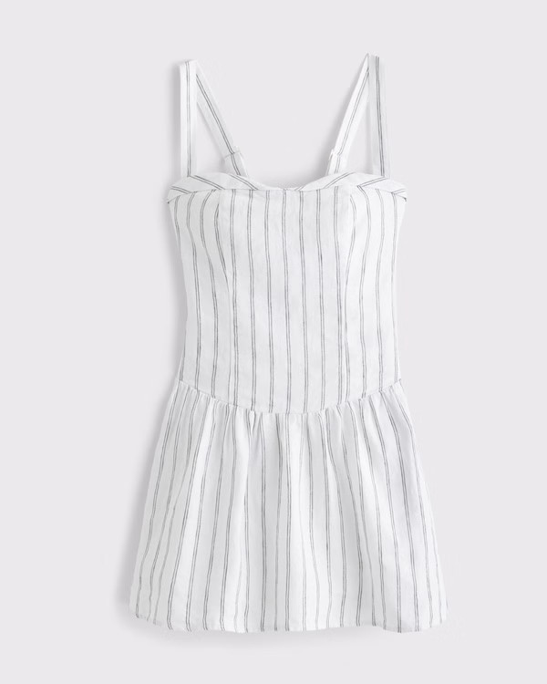 Women's Premium Linen Drop-Waist Skort | Women's Clearance | Abercrombie.com | Abercrombie & Fitch (US)