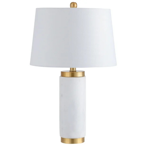 Adams 23" Marble LED Table Lamp, White/Brass - Walmart.com | Walmart (US)
