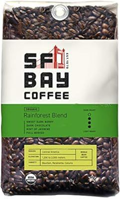 SF Bay Coffee Organic Rainforest Blend Whole Bean 2LB (32 Ounce) Medium Roast | Amazon (US)