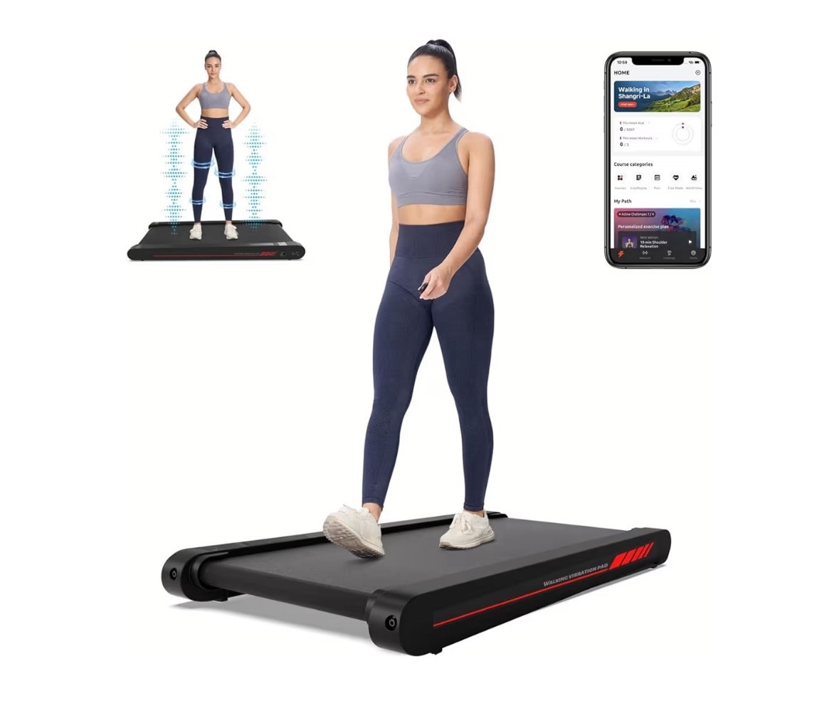 Walking pad I use every day before my nursing shifts! 

#LTKActive #LTKmorningroutine #LTKfitnessgoals