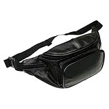 Preferred Nation Leather Fanny Pack, Black, One Size | Amazon (US)